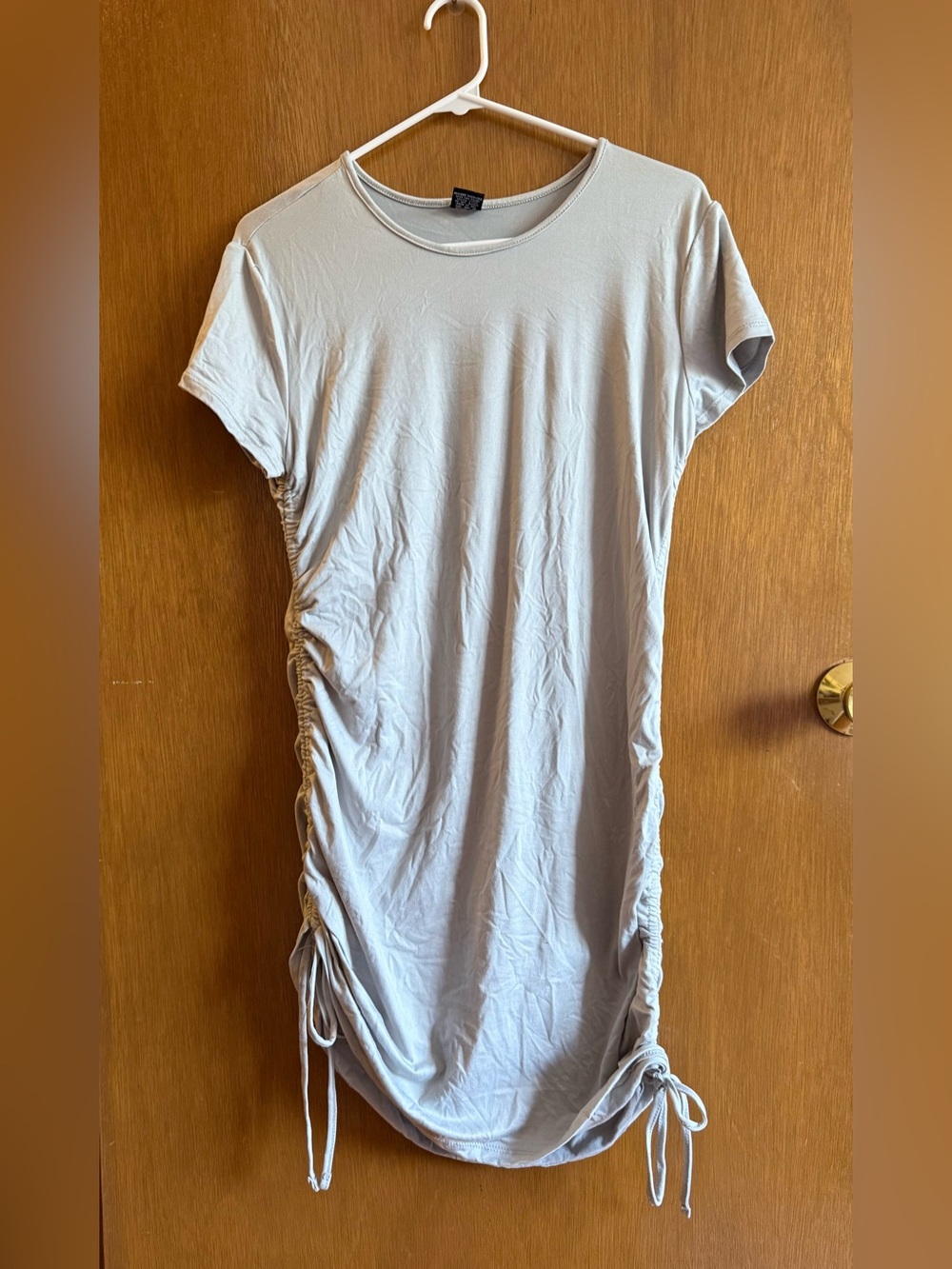XL Gray Buttery Soft Long Swim Cover with Tie Sides